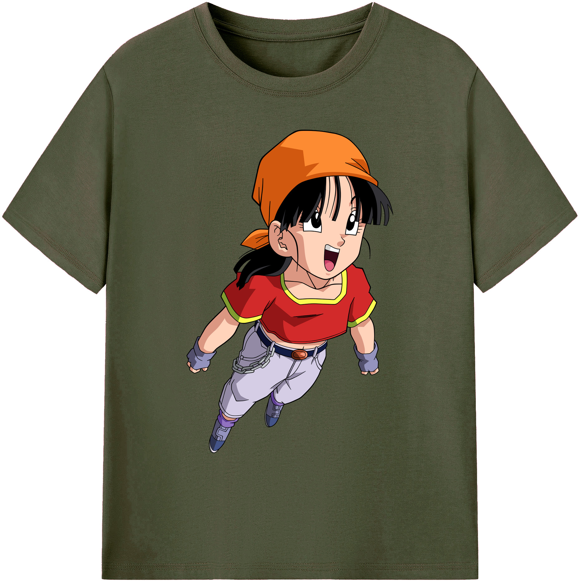 （画像用） ドラゴンボール パン DRAGON BALL Pan 綿100％ メンズ半袖Tシャツ｜肌触りやわらか＆通気性